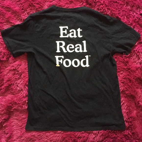Loomstate Other - WFM Eat Real Food TMAW black t-shirt